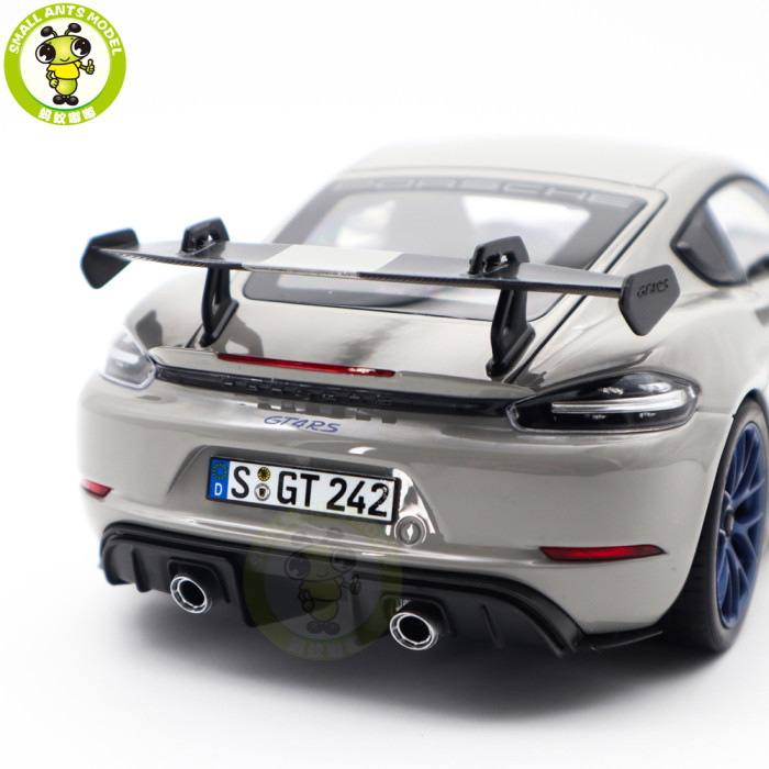 1/18 Porsche 718 Cayman GT4 RS 2023 Weissach Pack Norev 187253 Chalk Diecast Model Toys Car Gifts For Father Friends