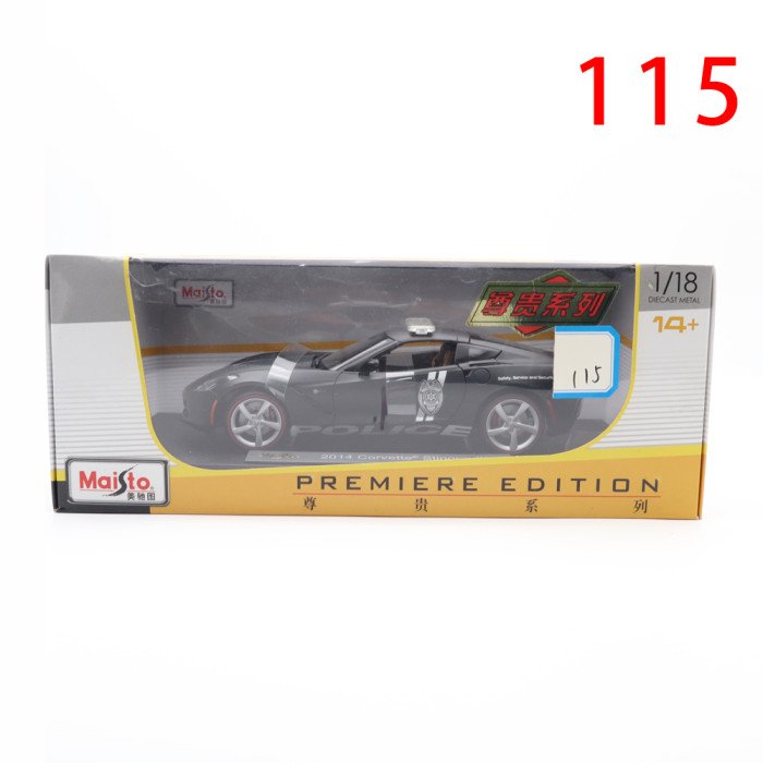 1/18 Chevrolet Corvette 2014 Police Car Maisto 36212 Diecast Metal Model Car