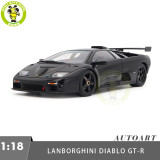 1/18 Lamborghini Diablo GT-R AUTOart 79137 Deep Black Model Toy Cars Gifts For Friends