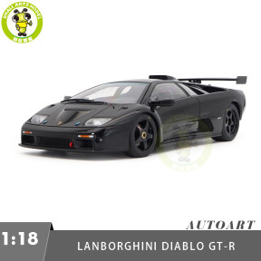 1/18 Lamborghini Diablo GT-R AUTOart 79137 Deep Black Model Toy Cars Gifts For Friends