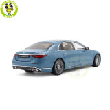 1/18 Mercedes Maybach S Class S680 2021 Almost Real 820135 Vintage Blue Diecast Model Toy Car Gifts For Friends Father