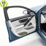 1/18 Mercedes Maybach S Class S680 2021 Almost Real 820135 Vintage Blue Diecast Model Toy Car Gifts For Friends Father