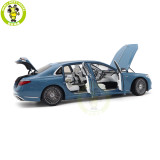 1/18 Mercedes Maybach S Class S680 2021 Almost Real 820135 Vintage Blue Diecast Model Toy Car Gifts For Friends Father