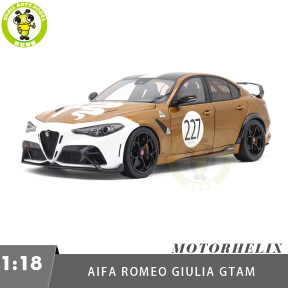 1/18 Alfa Romeo Giulia GTAm MOTORHELIX Diecast Model Toy Car Gifts For Father Friends