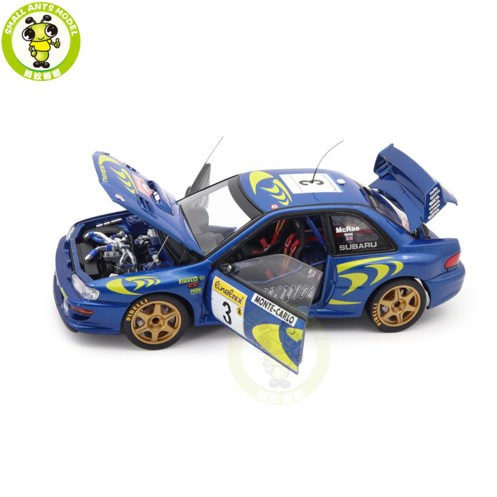 1/18 Subaru Impreza WRC 1997 #3 Autoart 89790 Monte Carlo Diecast Model Car Gifts For Friends Father