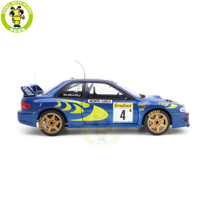 1/18 Subaru Impreza WRC 1997 #4 Autoart 89791 Monte Carlo Winner Diecast Model Car Gifts For Friends Father