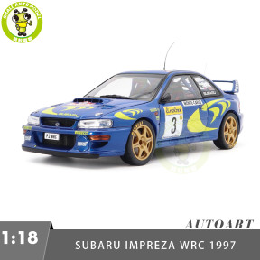 1/18 Subaru Impreza WRC 1997 #3 Autoart 89790 Monte Carlo Diecast Model Car Gifts For Friends Father