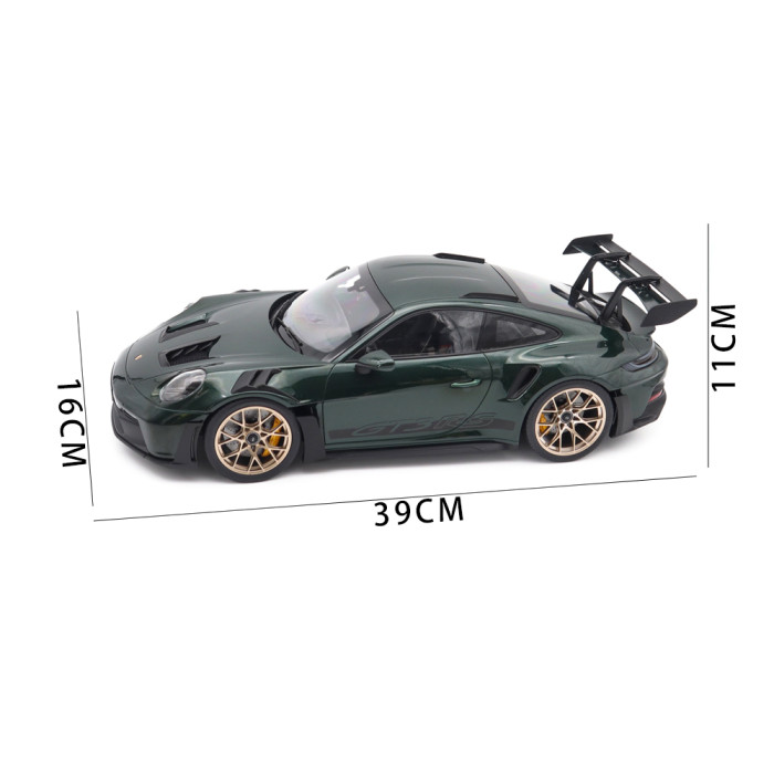 1/12 Porsche 911 GT3 RS 2022 Norev 127532 Jetgreen Metallic & Black Diecast Model Toy Car Gifts For Friends