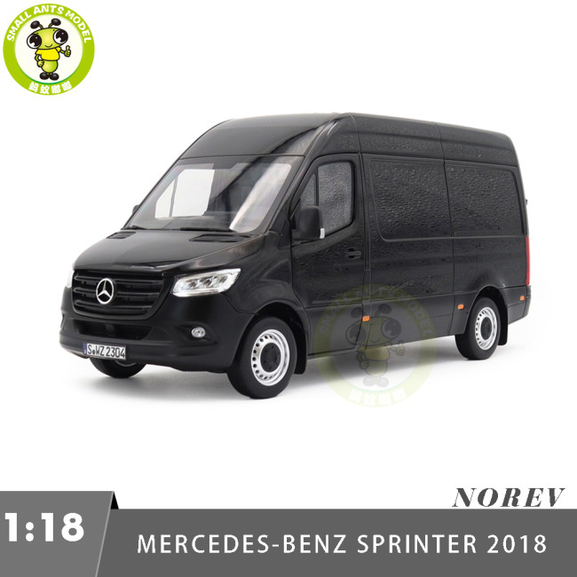 1/18 Mercedes Benz Sprinter 2018 Norev 183041 Black Diecast Model Toy Car Gifts For Friends Father