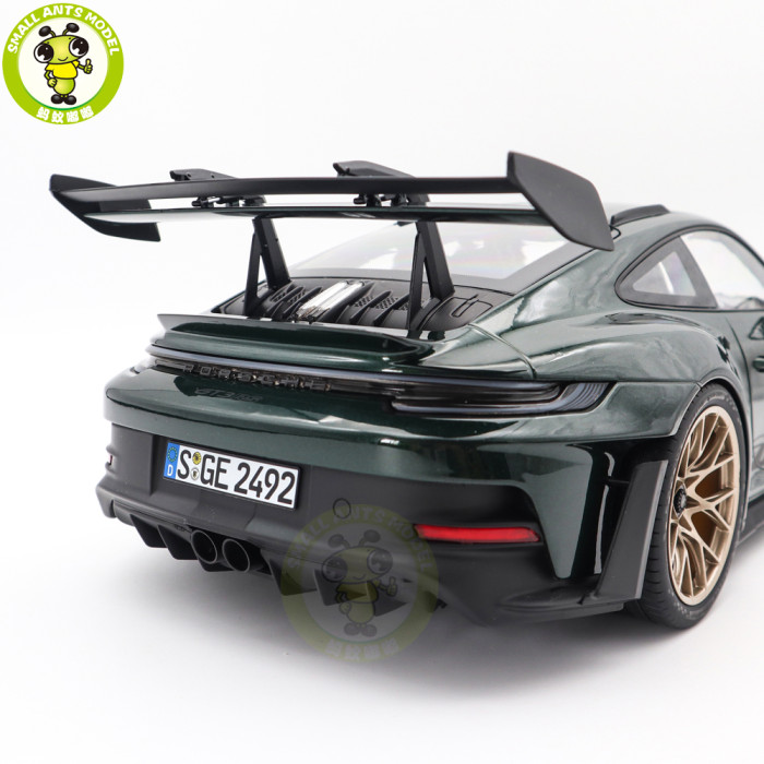 1/12 Porsche 911 GT3 RS 2022 Norev 127532 Jetgreen Metallic & Black Diecast Model Toy Car Gifts For Friends