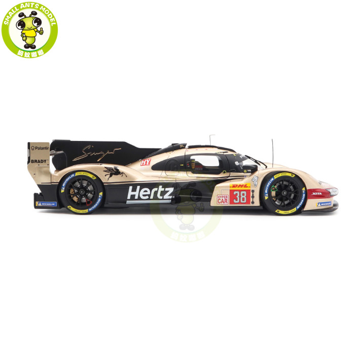 1/18 Norev 187161 Porsche 963 Hertz Team Jota Lone Star Le Mans 2024 #38 Hanson Button Rasmussen Diecast Model Toys Car Gifts For Father Friends