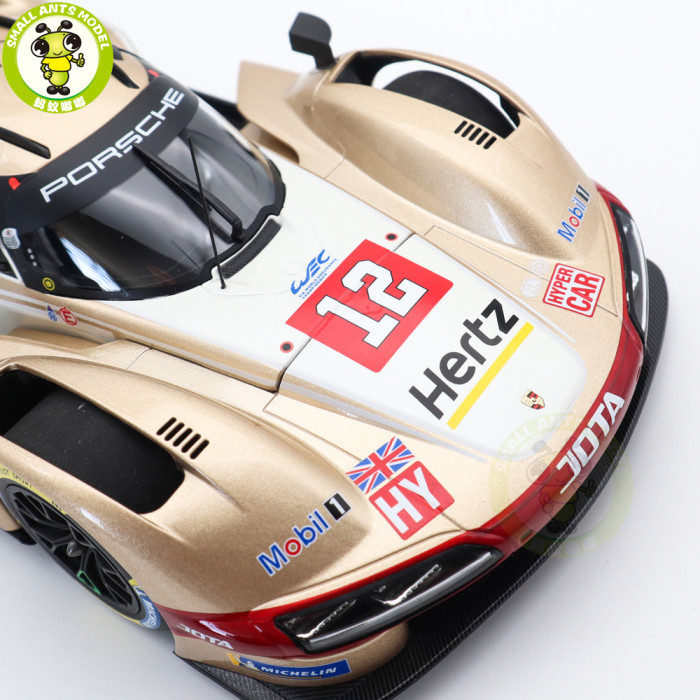 1/18 Norev 187160 Porsche 963 Hertz Team Jota Spa 6h 2024 Stevens/Ilott Winner #12 Diecast Model Toys Car Gifts For Father Friends