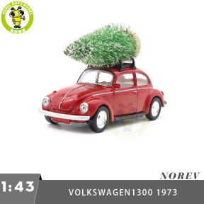 1/43 VW Volkswagen Beetle 1300 1973 NOREV 841006 Red Christmas Diecast Model Toy Car Gifts For Friends Father