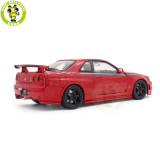 1/18 MOTORHELIX Nissan Skyline GT-R R34 CUSTOMIZED VERSION Diecast Model Toy Car Gifts For Father Friends