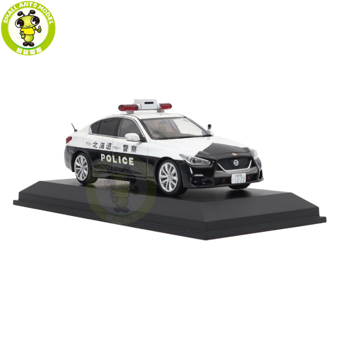 1/43 Nissan Skyline GT V37 RAI'S Japanese Police Car Diecast Model Toy Car Gifts For Friends Father