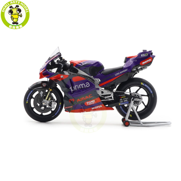 1/12 Kiloworks 2024 Prima Pramac Racing Ducati GP24 MOTOGP 2024 FIM Awards Diecast Motorcycle Model Toys Gifts For Father Friends