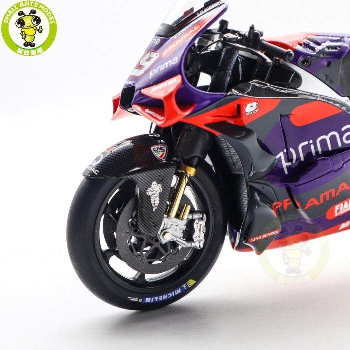 1/12 Kiloworks 2024 Prima Pramac Racing Ducati GP24 MOTOGP 2024 FIM Awards Diecast Motorcycle Model Toys Gifts For Father Friends