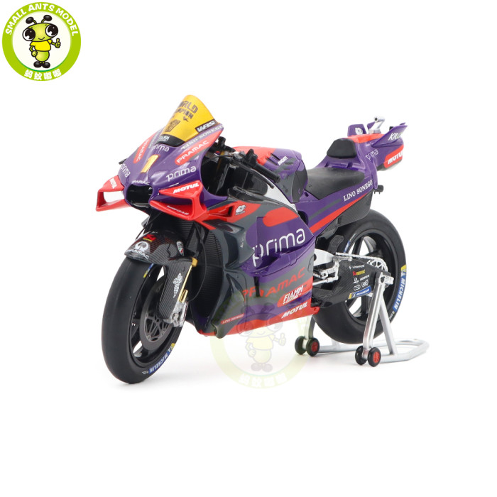 1/12 Kiloworks 2024 Prima Pramac Racing Ducati GP24 MOTOGP 2024 FIM Awards Diecast Motorcycle Model Toys Gifts For Father Friends