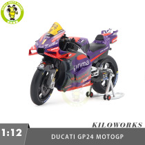 1/12 Kiloworks 2024 Prima Pramac Racing Ducati GP24 MOTOGP 2024 FIM Awards Diecast Motorcycle Model Toys Gifts For Father Friends