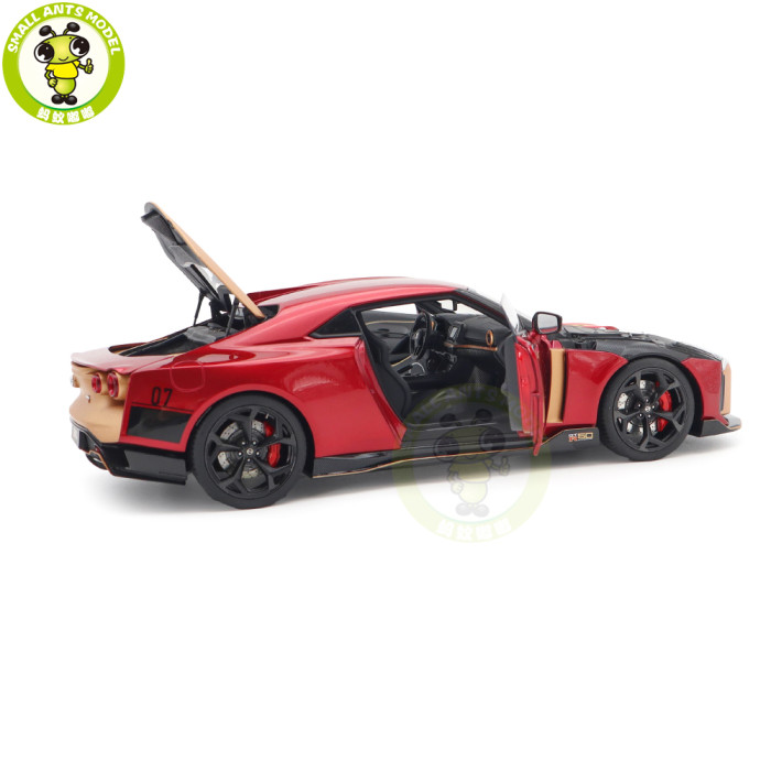 1/18 Nissan GT-R50 By Italdesign AUTOart 77514 Metallic Red / Gold Model Car