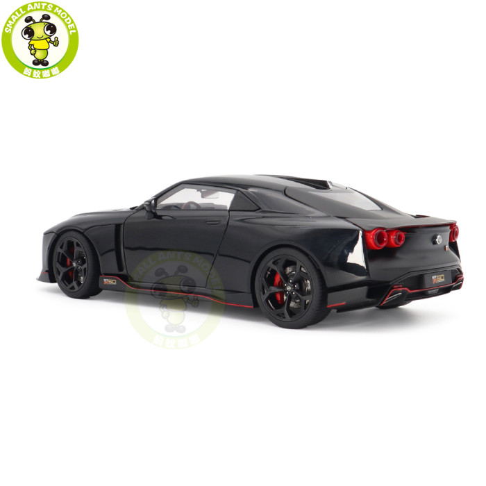 1/18 Nissan GT-R50 By Italdesign AUTOart 77512 Black / Matt Black Model Car