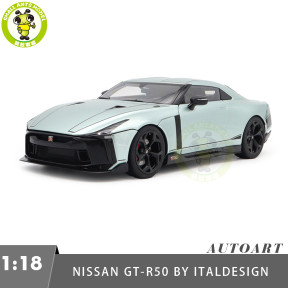 1/18 Nissan GT-R50 By Italdesign AUTOart 77512 Metallic Green / Black Model Car
