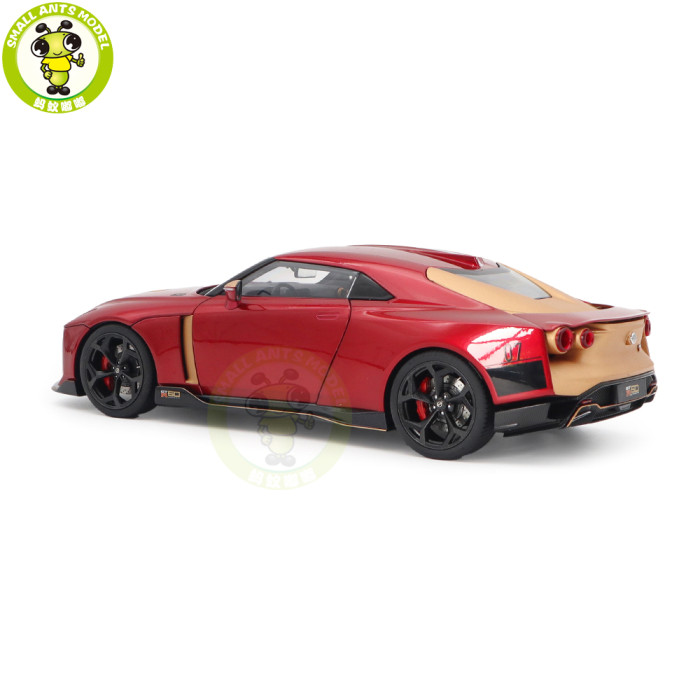 1/18 Nissan GT-R50 By Italdesign AUTOart 77514 Metallic Red / Gold Model Car