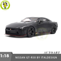 1/18 Nissan GT-R50 By Italdesign AUTOart 77512 Black / Matt Black Model Car
