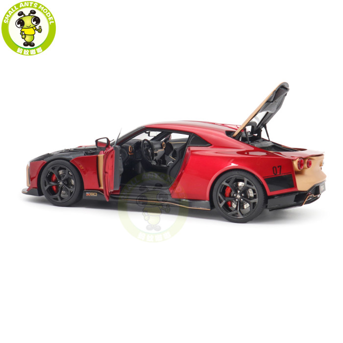 1/18 Nissan GT-R50 By Italdesign AUTOart 77514 Metallic Red / Gold Model Car