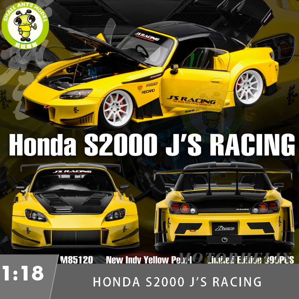 Preorder 1/18 MOTORHELIX Honda S2000 J's Racing Diecast Model Toy