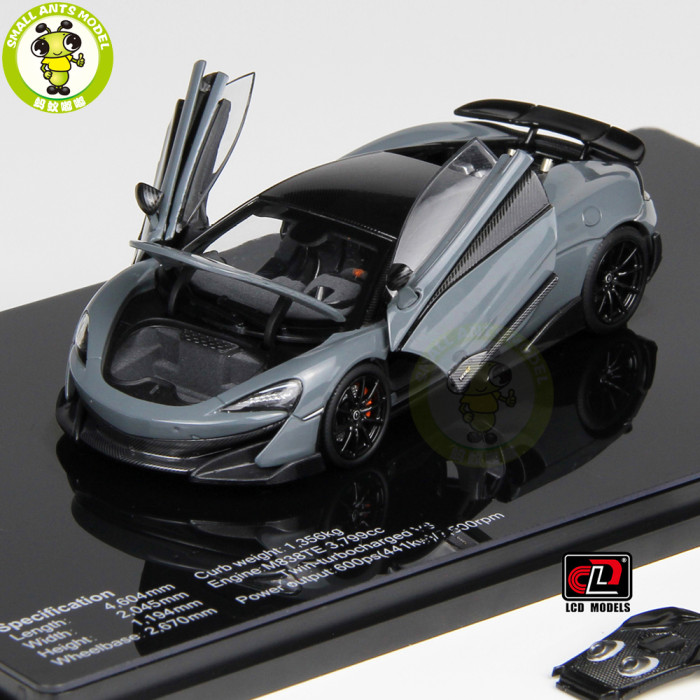 Preorder 1/43 LCD Mclaren 600LT Full Open Diecast Model Car Gifts For Father Friends