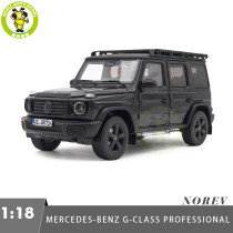 1/18 Mercedes-Benz G CLASS Professional 2024 Norev 183039 Obsidian Black Diecast Model Toys Car Gifts For Father Friends