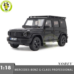 1/18 Mercedes-Benz G CLASS Professional 2024 Norev 183039 Obsidian Black Diecast Model Toys Car Gifts For Father Friends
