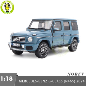 1/18 Mercedes-Benz G CLASS N465 2024 Norev 183034 Vintage Blue Diecast Model Toys Car Gifts For Father Friends