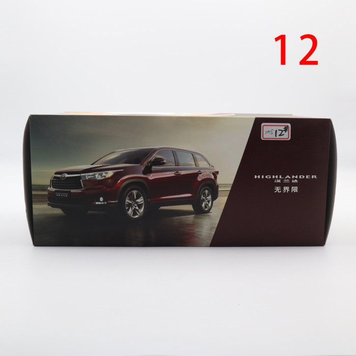 Defective 1/18 Toyota Highlander 2015 Diecast Model Car