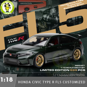 Preorder 1/18 MOTORHELIX Honda CIVIC Type R FL5 Customized Diecast Model Toy Car Gifts For Father Friends