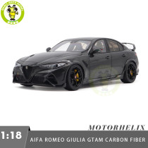 1/18 Alfa Romeo Giulia GTAm Carbon Fiber MOTORHELIX Diecast Model Toy Car Gifts For Father Friends