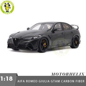 1/18 Alfa Romeo Giulia GTAm Carbon Fiber MOTORHELIX Diecast Model Toy Car Gifts For Father Friends