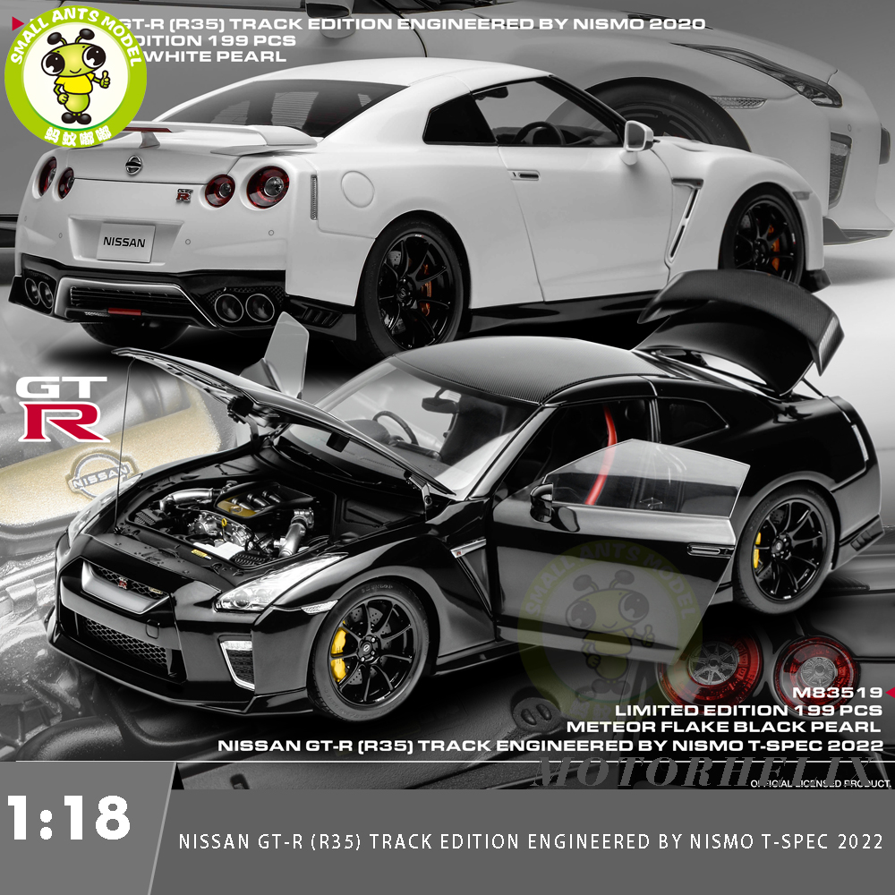 Preorder 1/18 MOTORHELIX Nissan GT R GT-R R35 Track Edition