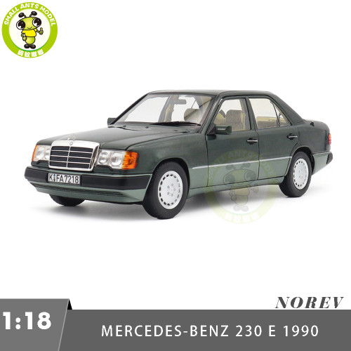 1/18 Mercedes Benz 230 E 1990 Norev 183952 Night Green Metallic Diecast Model Toy Car Gifts For Friends Father