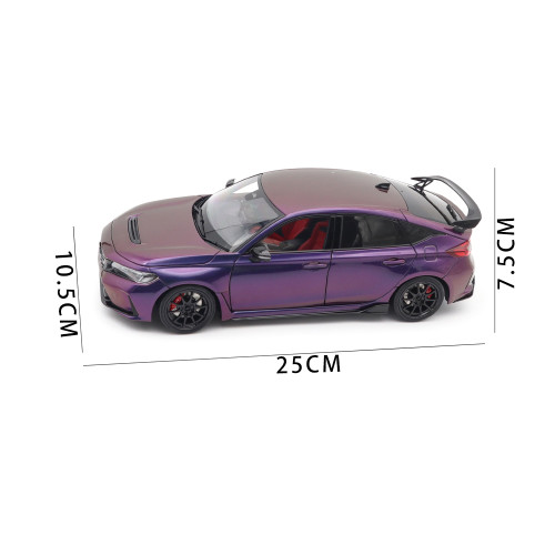 1/18 MOTORHELIX Honda CIVIC Type R FL5 Customized Diecast Model Toy Car Gifts For Father Friends