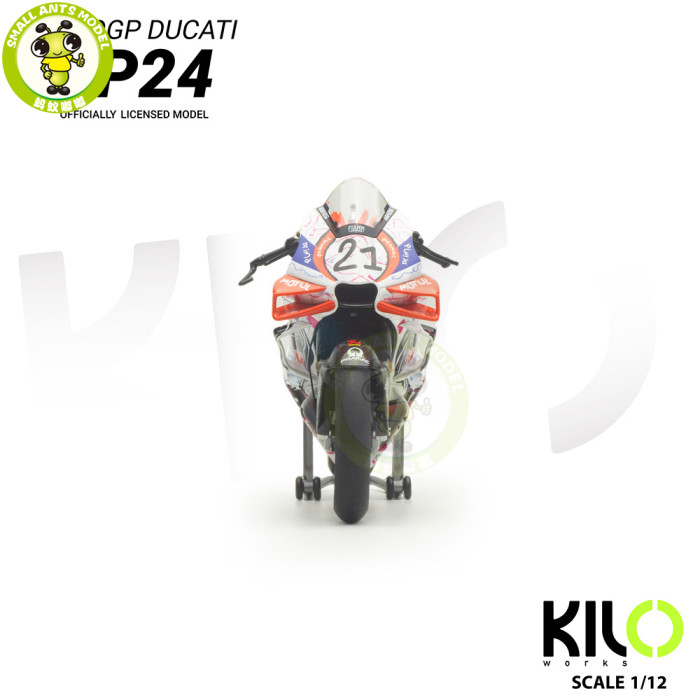 1/12 Kiloworks Pramac Ducati GP24 MOTOGP 2024 Catalan GP Diecast Motorcycle Model Toys Gifts For Father Friends