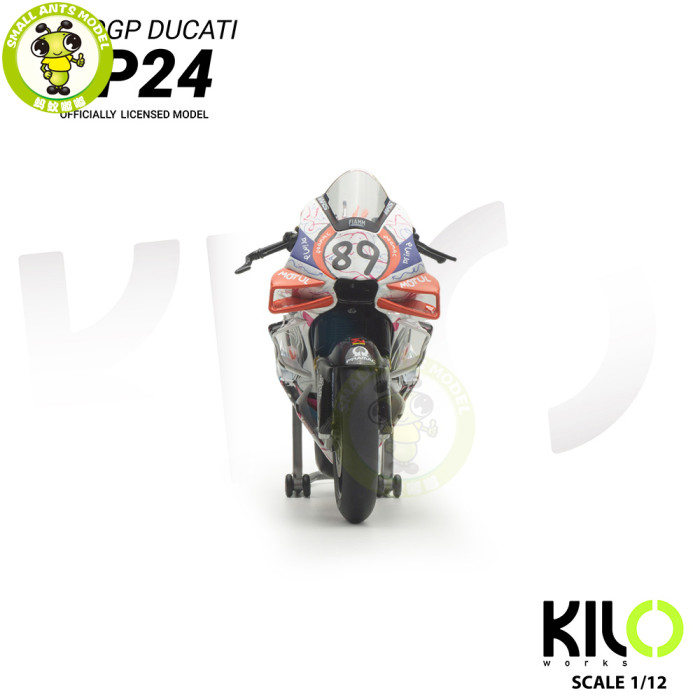 1/12 Kiloworks Pramac Ducati GP24 MOTOGP 2024 Catalan GP Diecast Motorcycle Model Toys Gifts For Father Friends