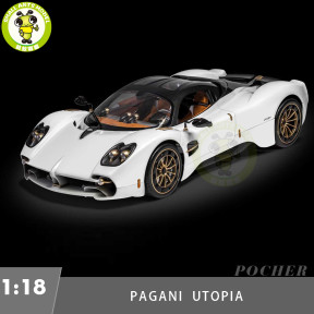 1/8 Pocher HK123F Pagani Utopia Coupe - Rinascimento Lucido Diecast Scale Kit Gifts For Friends Family