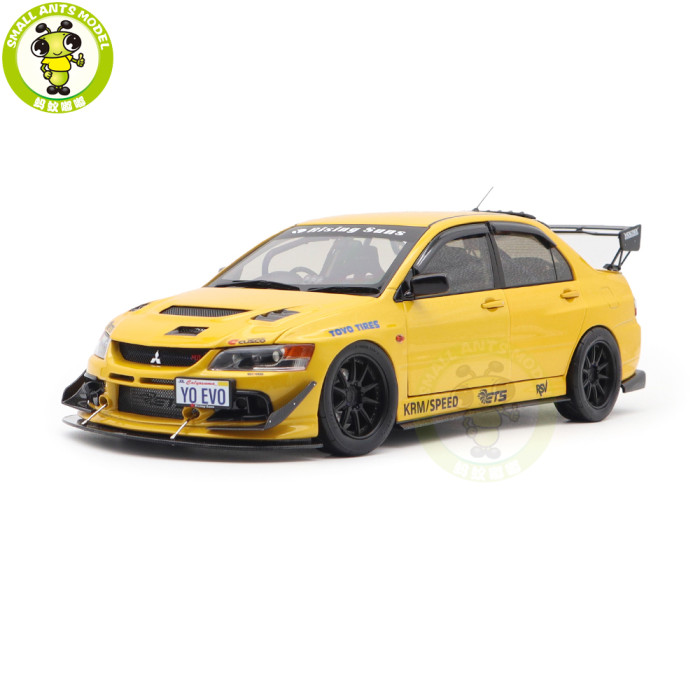 1/18 Mitsubishi Lancer EVO IX 9 MR FQ-360 JDM Super A  Diecast Model Toy Car Gifts For Father Friends