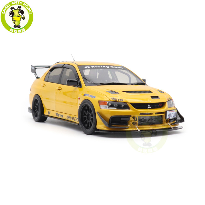 1/18 Mitsubishi Lancer EVO IX 9 MR FQ-360 JDM Super A  Diecast Model Toy Car Gifts For Father Friends