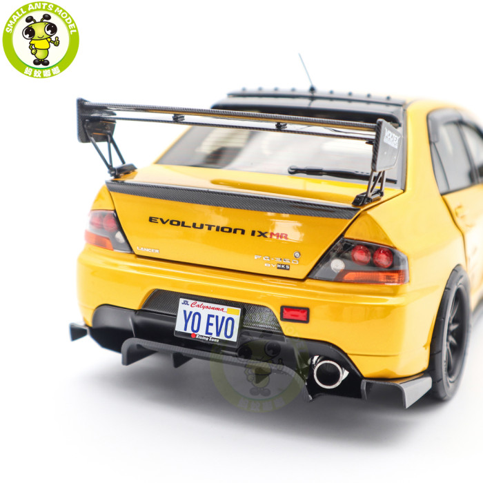 1/18 Mitsubishi Lancer EVO IX 9 MR FQ-360 JDM Super A  Diecast Model Toy Car Gifts For Father Friends