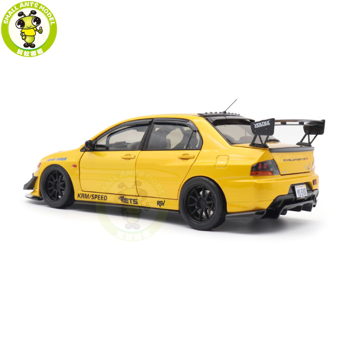 1/18 Mitsubishi Lancer EVO IX 9 MR FQ-360 JDM Super A  Diecast Model Toy Car Gifts For Father Friends