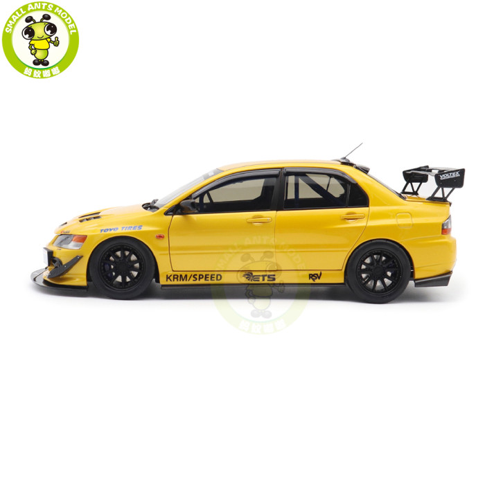 1/18 Mitsubishi Lancer EVO IX 9 MR FQ-360 JDM Super A  Diecast Model Toy Car Gifts For Father Friends