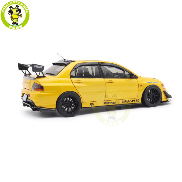 1/18 Mitsubishi Lancer EVO IX 9 MR FQ-360 JDM Super A  Diecast Model Toy Car Gifts For Father Friends